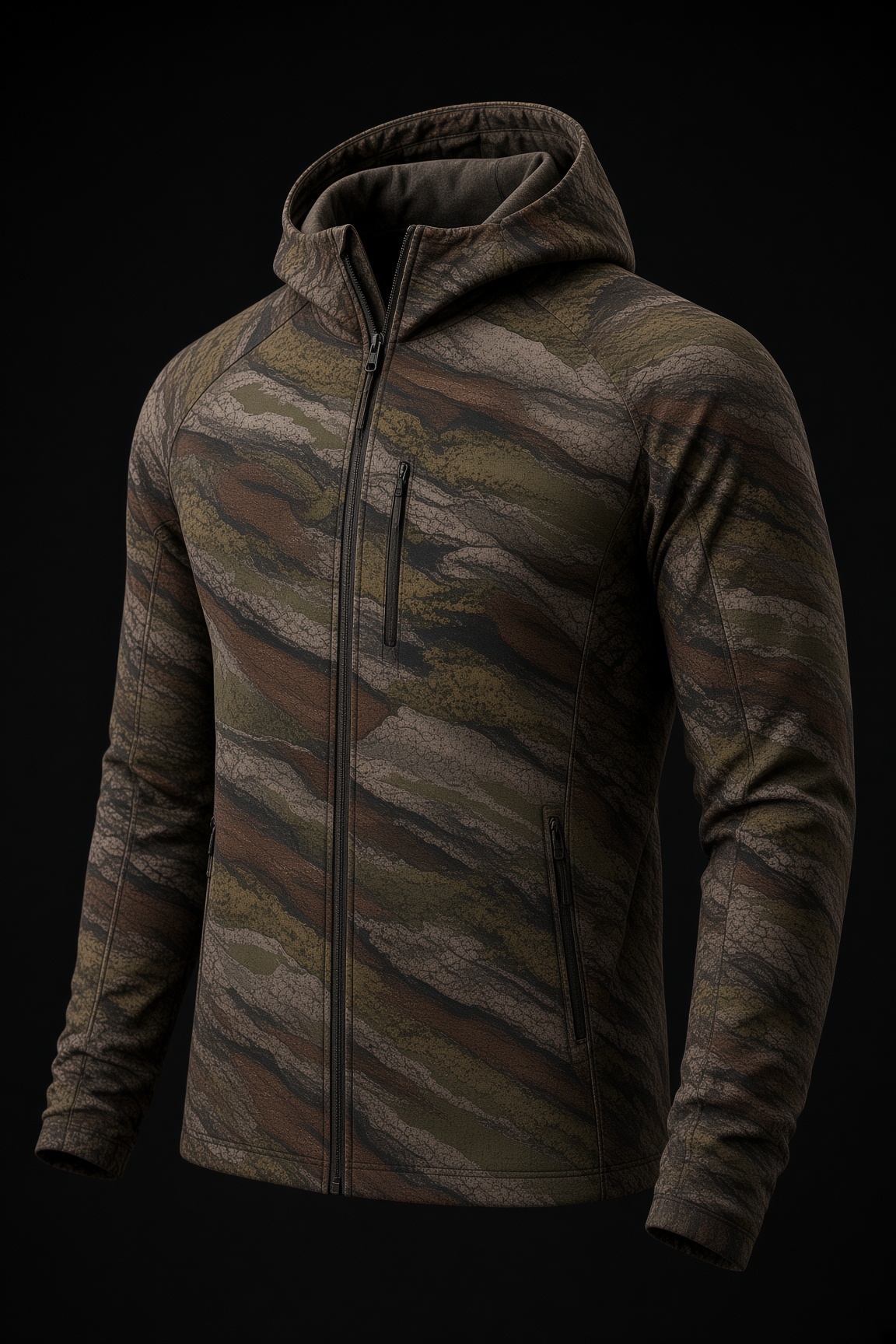 FAULTLINE hooded softshell jacket
